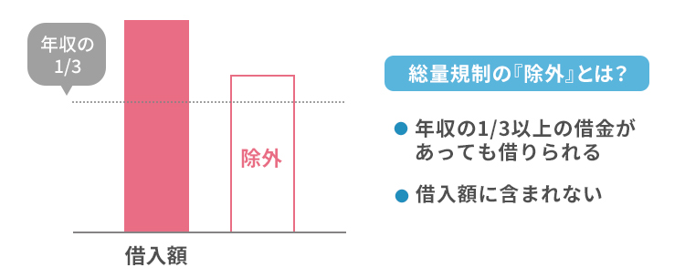 総量規制の除外について解説する画像