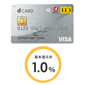 dカードの券面画像と還元率